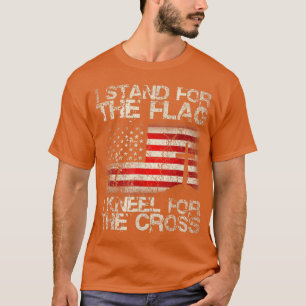 T-shirt Epic I Stand for The Flag I Kneel for the Cross Mi