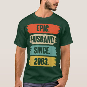 T-shirt Epic Mari depuis 2003 Vintage 19ème Mariage Anive