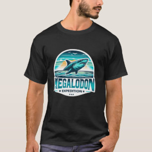 T-shirt Epic Megalodon Expédition Shark Lover Aventure Lo