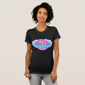 T-shirt Epic Neon Saturn Flamme Planète Design (Devant entier)