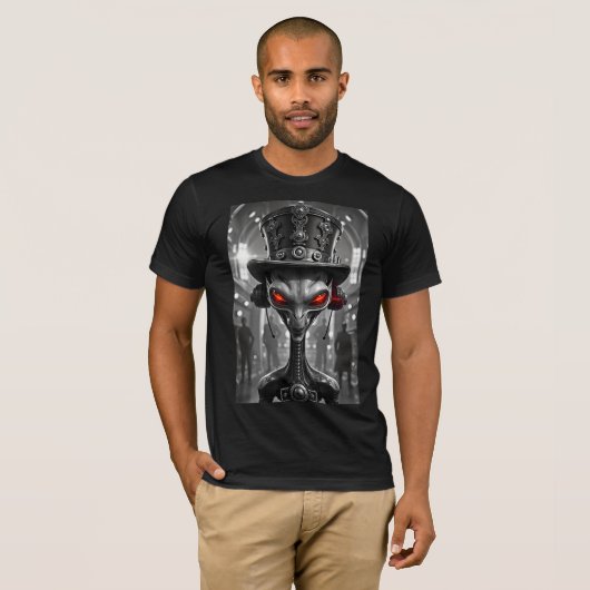 T-shirt Epic Sci-Fi Alien Steampunk (Devant entier)