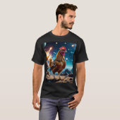 T-shirt Epic Spatial Poulet Cosmique Bataille Tee (Devant entier)
