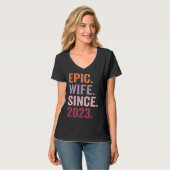 T-shirt Epic Wife Since 2023 1 (Devant entier)
