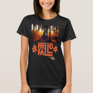 T-shirt Épice citrouille Automne Chaud Café Chaud Météo