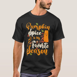 T-shirt Épice citrouille Est Ma Saison Préférée Mignonne A
