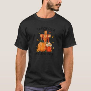 T-shirt Épice citrouille Et Jésus-Christ Au-Dessus Du Coq