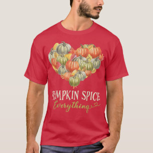 T-shirt Épice citrouille et tout Nice Amour Coeur Merci