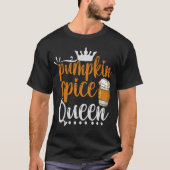 T-shirt Épice citrouille Queen Funny Thanksgiving Fall Cad (Devant)