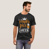 T-shirt Épice citrouille Queen Funny Thanksgiving Fall Cad (Devant entier)