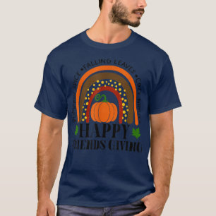 T-shirt Épice citrouille tombant feuille nuit confortable