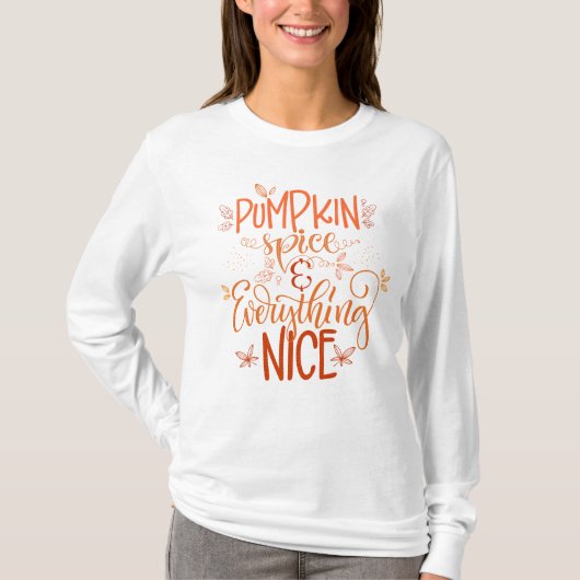 T-shirt Épice citrouille & Tout Nice (Devant)