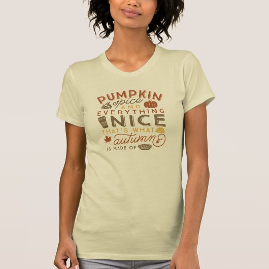 T-shirt Épice citrouille & Tout Nice Automne Automne Autom (Devant)
