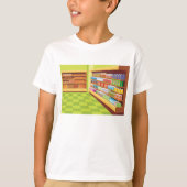 T-shirt Épicerie colorée Aisle and Bakery (Devant)