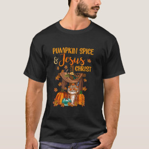 T-shirt Épices citrouilles Et Jésus Christ Automne Automne