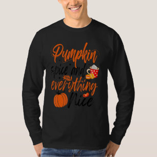 T-shirt Épices citrouilles Et Tout Nice Automne Vibes Tomb
