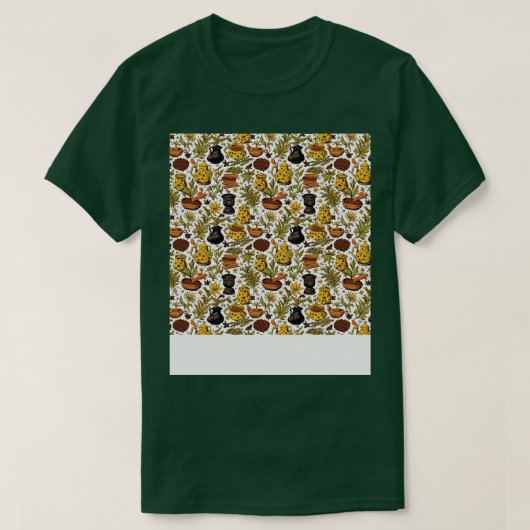 T-shirt Épices Motif sans soudure Herbes Jar India (Design devant)