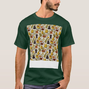 T-shirt Épices Motif sans soudure Herbes Jar India