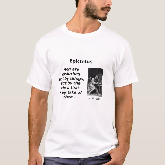 T-shirt Epictetus, vues des choses (Devant)