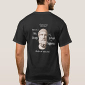 T-shirt Epicurus - poursuite de bonheur (Dos)