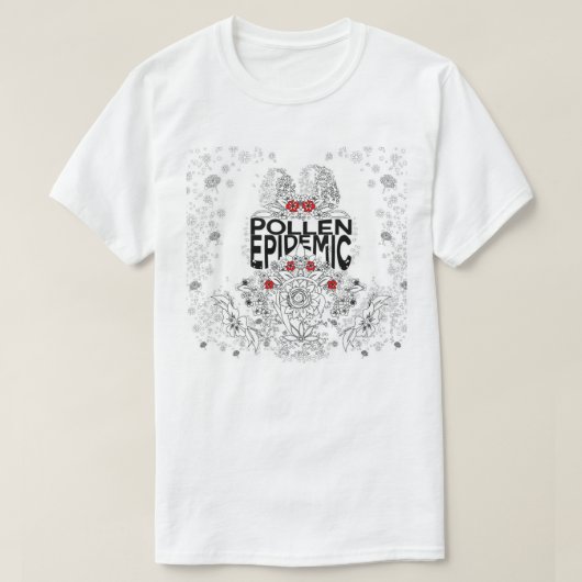 T-shirt Épidémie de pollen (Design devant)