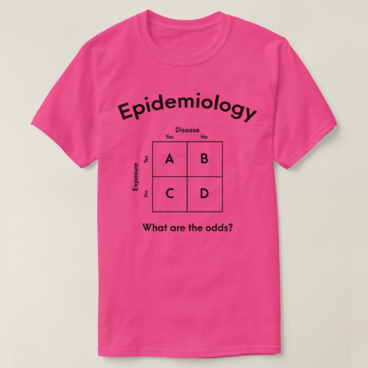 T-shirt Épidémiologie Quelles sont les probabilités Santé  (Design devant)