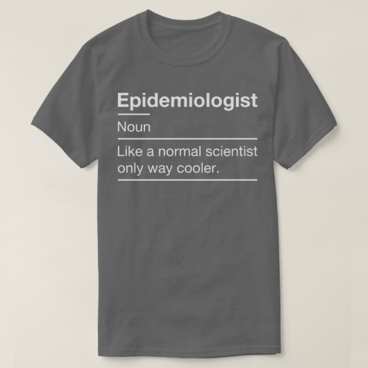T-shirt Épidémiologiste Définition Épidémiologie (Design devant)