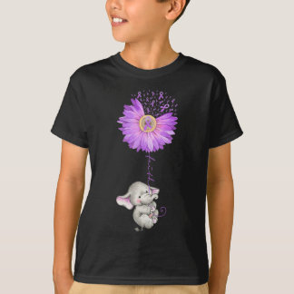 T-shirt Epilepsie de tournesol pourpre A