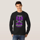 T-shirt Epilepsie Guerrier Papa Fier Epilepsie Sensibilisa (Devant entier)