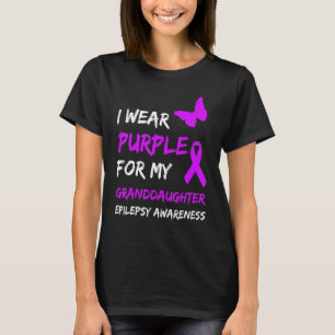 T-shirt Epilepsie Je Porte Du Violet Pour Mon Ruban Grandg