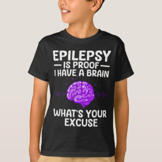 T-shirt Épilepsie Pour Hommes Femmes Enfants Épileptique É
