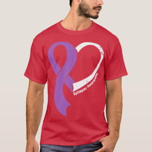 T-shirt Epilepsie Sensibilisation Les gens aiment Coeur Ru