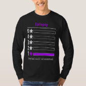 T-shirt Epilepsie Très mauvais ne serait pas recommandé (Devant)