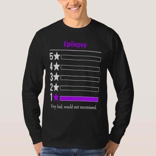 T-shirt Epilepsie Très mauvais ne serait pas recommandé (Devant)