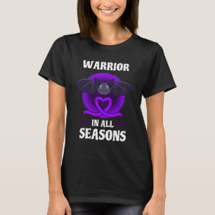 T-shirt Epilepsie Violet Sensibilisation Ribbon Guerrier B