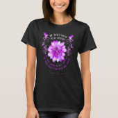 T-shirt Epilepsy Awareness Flower We Don't Know How Strong (Devant)