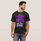 T-shirt Epilepsy Awareness Sister Hero Epileptic Warrior S (Devant entier)