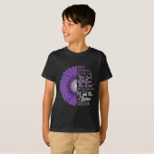 T-shirt Epilepsy Awareness They Whispered In Her Ear Flowe (Devant entier)