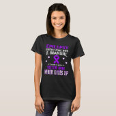 T-shirt Epilepsy Comes With A Sister Who Never Gives Up  (Devant entier)