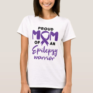 T-shirt Epilepsy Maman Fière Maman d'un guerrier épileptiq