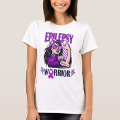 T-shirt Epilepsy Warrior Belior and Combight (Devant)
