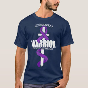 T-shirt Epilepsy Warrior Grandson Epilepsy Sensibilisation