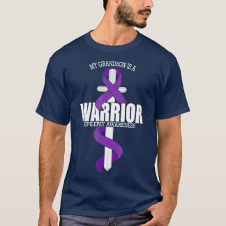 T-shirt Epilepsy Warrior Grandson Epilepsy Sensibilisation