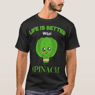 T-shirt Épinards Bio Je Vis Mieux Avec I Healthy Ea