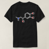 T-shirt Epinephrine Structure moléculaire (Design devant)
