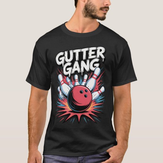 T-shirt Épingle de graffiti de l'équipe de frappe de boule (Devant)