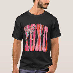 T-shirt Épingle Xoxo Bow Léopard Drôle de Saint-Valentin C