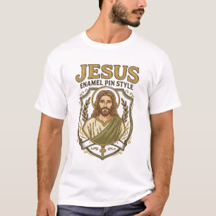 T-shirt Épinglette en émail Jésus Style Épinglette en émai