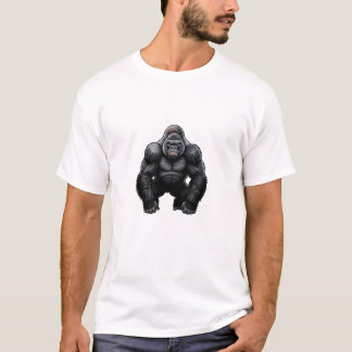 T-shirt épique Gorille dos argenté | Triple Vertex
