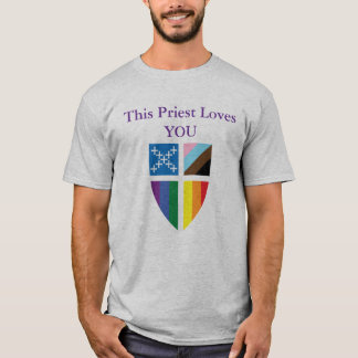 T-shirt Episcopal This Priest Loves You