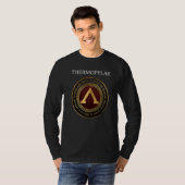 T-shirt Épitaphe des Thermopyles Histoire Spartiate Lambda (Devant entier)